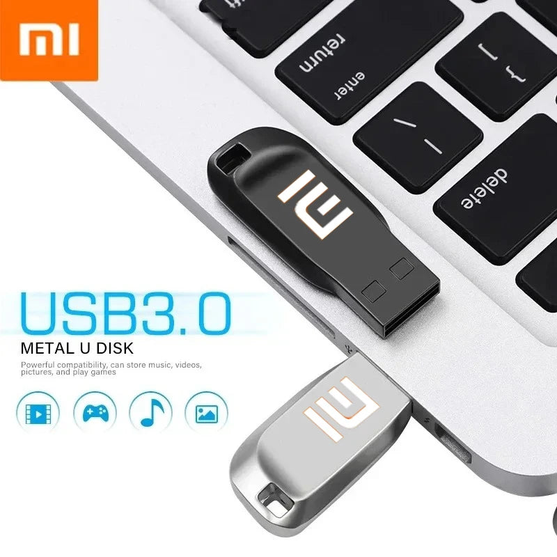 Pendrive Metal de Grande Capacidade, Transferência 1TB, 512GB, 2TB, USB 3.2 Flash Drive