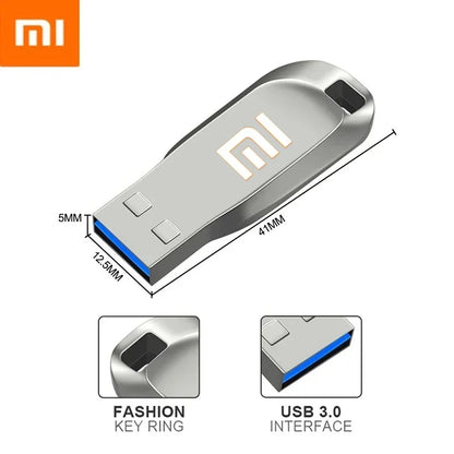 Pendrive Metal de Grande Capacidade, Transferência 1TB, 512GB, 2TB, USB 3.2 Flash Drive