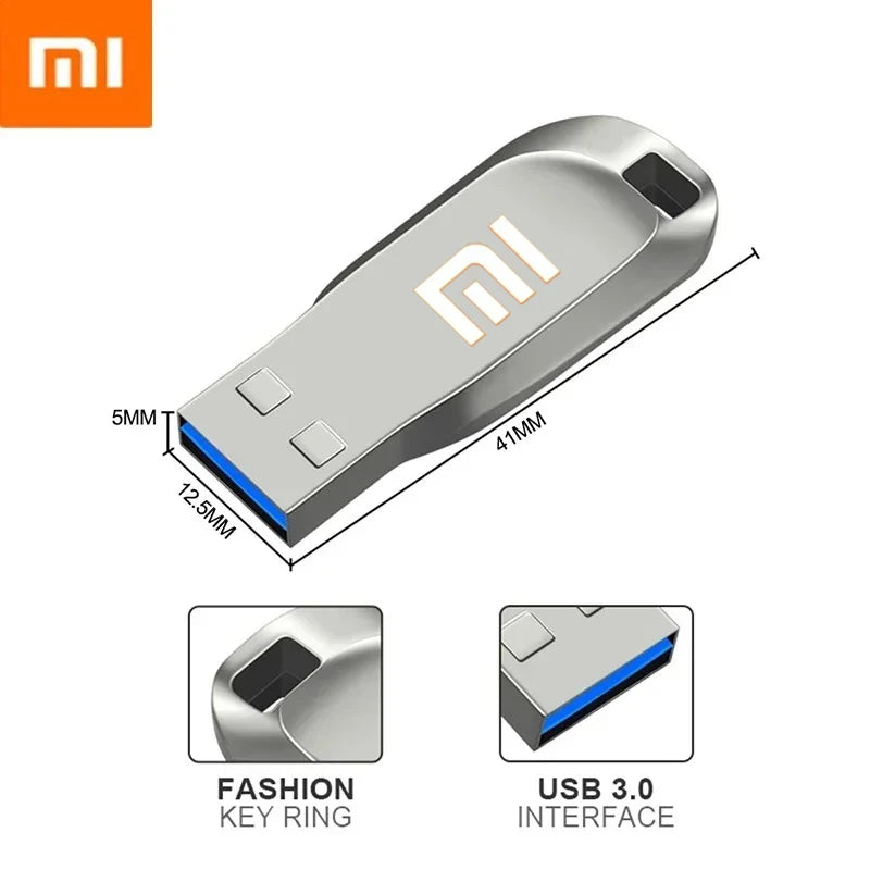 Pendrive Metal de Grande Capacidade, Transferência 1TB, 512GB, 2TB, USB 3.2 Flash Drive